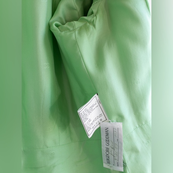 Iconic Chanel Vintage Princess Diana S/S 1997 Green Tweed CC 97P Jacket - Picture 12 of 15